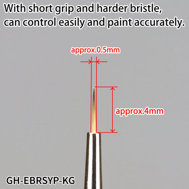 GodHand EBRSYP-KG Short Grip Sharp Point Extra Fine PBT Paint Brush